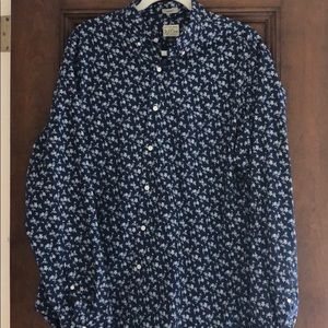 J.Crew Men’s Navy floral button down, L